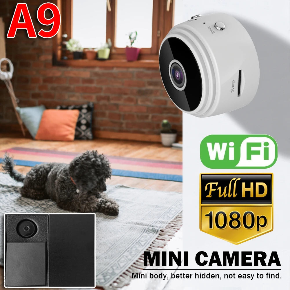 1080p Wireless Mini Security Camera | Night Vision, Audio Recording, USB Rechargeable & Remote View