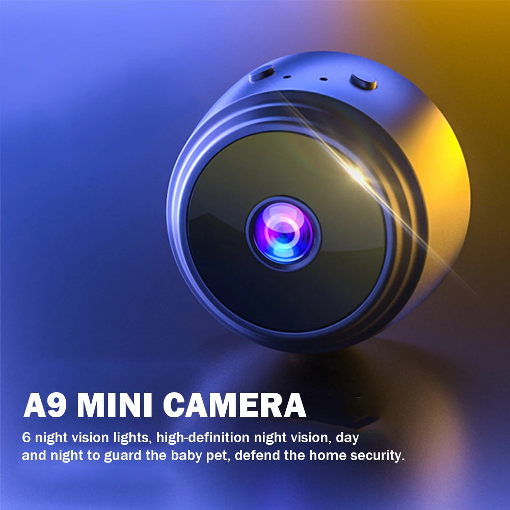 1080p Wireless Mini Security Camera | Night Vision, Audio Recording, USB Rechargeable & Remote View