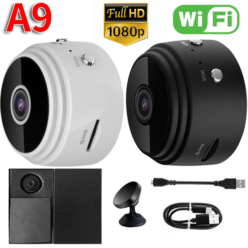1080p Wireless Mini Security Camera | Night Vision, Audio Recording, USB Rechargeable & Remote View