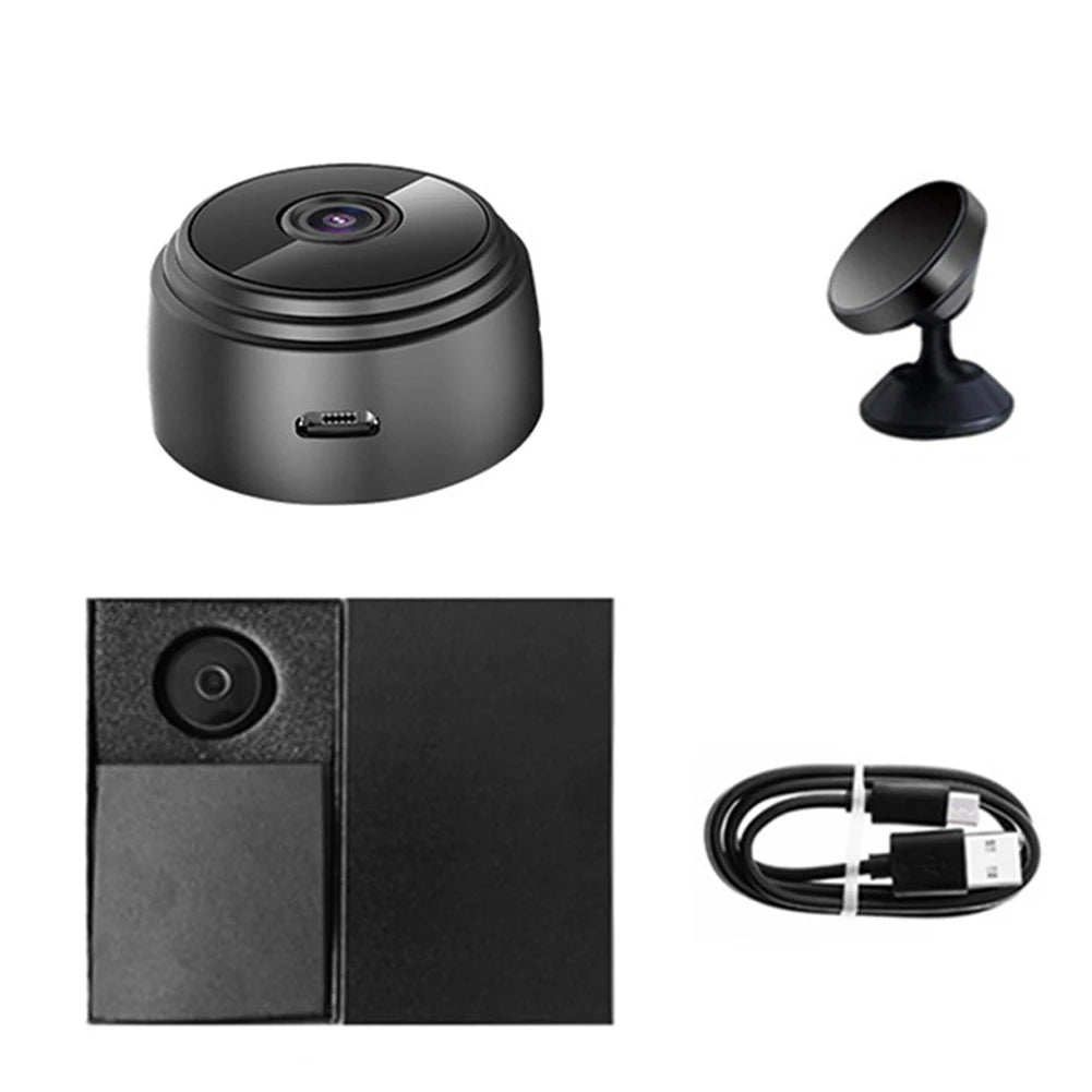 1080p Wireless Mini Security Camera | Night Vision, Audio Recording, USB Rechargeable & Remote View